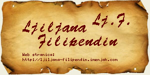 Ljiljana Filipendin vizit kartica